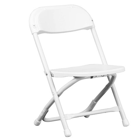 Kids White Folding Chairs