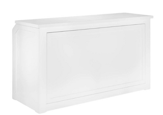 6-Foot White Bar Station with Reversible Panels