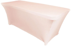6Ft Rectangle Spandex Table Cover- Blush/Rose