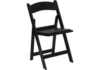 Black Resin Folding Chairs
