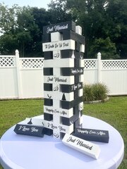 Giant Wooden Wedding Tower