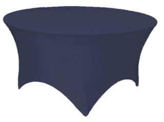 5FT Round Spandex Table Cover - Navy Blue