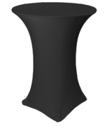 Cocktail Table Spandex Table Cover - Black