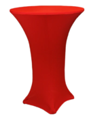 Cocktail Table Spandex Table Cover - Red