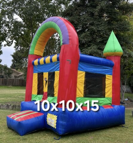 10x10x15 Rainbow Castle Bounce House 