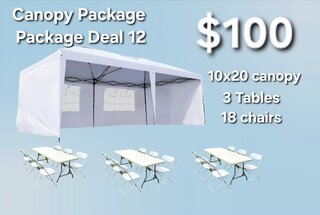 10x20 Canopy Package Deal 12