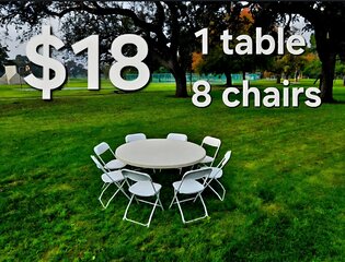 Round Table and Chair Package 1