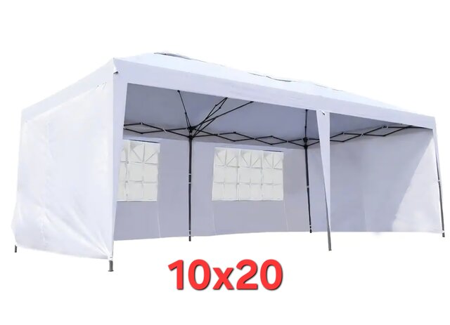 10ft x 20ft White Pop-Up Tent