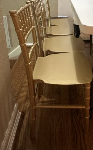 kids (gold) chivary chairs 