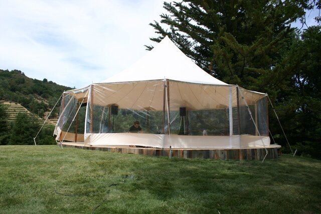 Clear Tent Sidewall: 20 ft Section
