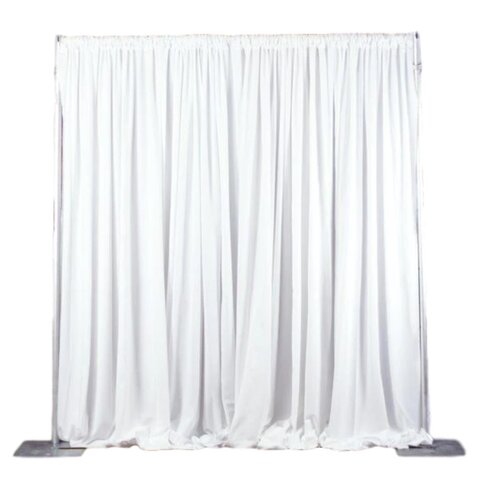 Ruched Pipe and Drape 7ft tall and 10ft wide