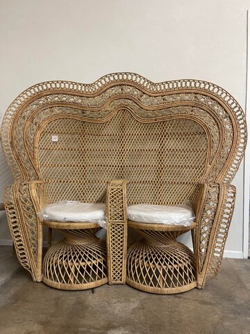 Loveseat Peacock Chairs 