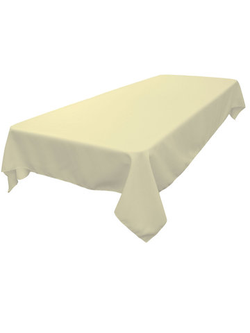 Ivory Polyester 60x120in Rectangle Tablecloth