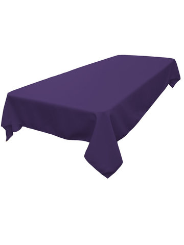 Purple Polyester 60x120in Rectangle Tablecloth 
