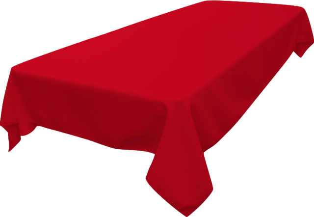 Red Polyester 60x120in Rectangle Tablecloth