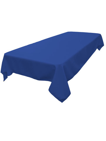 Royal Blue Polyester Rectangle Tablecloth 