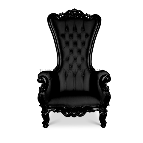 Black on Black Throne Chair