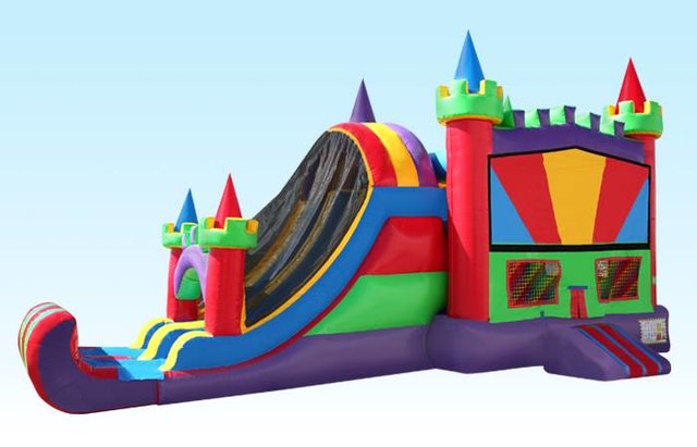 Big King Combo With Slide Jumper Rental Los Angeles Bounce House Long Beach Fiesta King Rentals