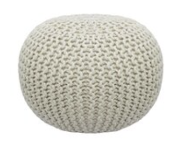 Beige Pouf