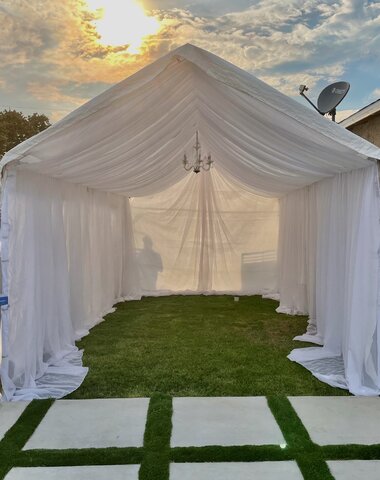 10x20 Full Draped Canopy