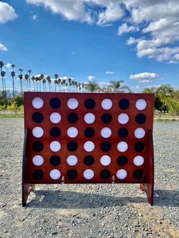wooden connect four 2ft tall x 3ft wide 