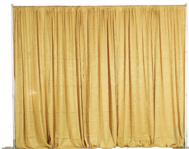 gold Pipe and Drape 7ftx10ft