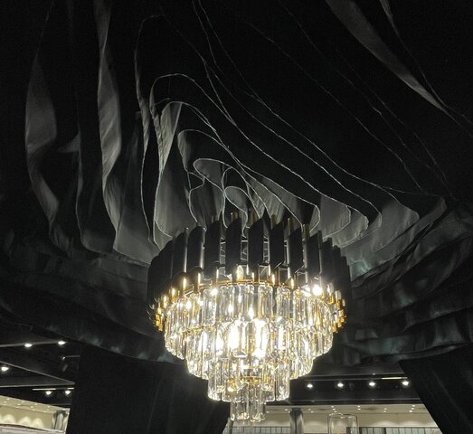 White rose draping 10x10