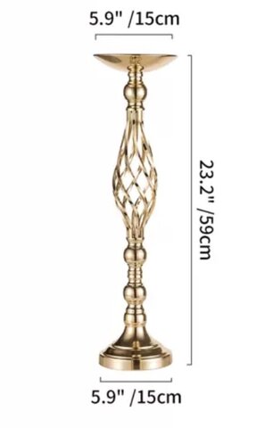 Gold Spiral Centerpiece