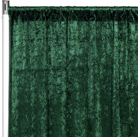 8x10 emerald green velvet pipe and drape