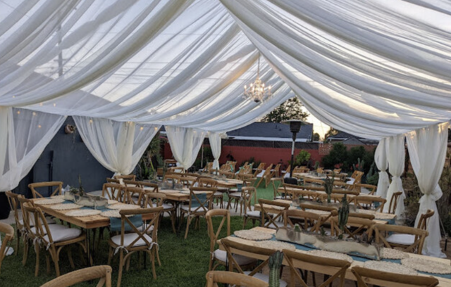 40x70 Naked Draped Tent Frame