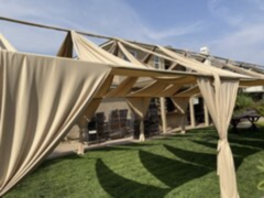 30x30 Industrial Naked Draping Canopy
