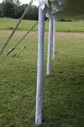 pole coverings for 30x150 tent