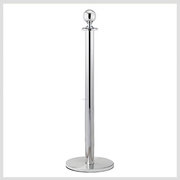 Silver Stanchion Pole