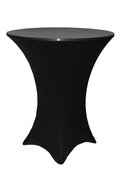 Black Spandex 30in Cocktail Table Cover