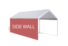 80' White Solid Side Wall 