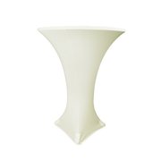 Ivory Spandex 30in Cocktail Table Cover