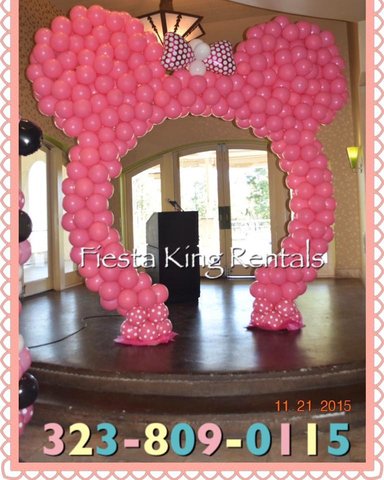Large Minnie Mouse Balloon Arch 
