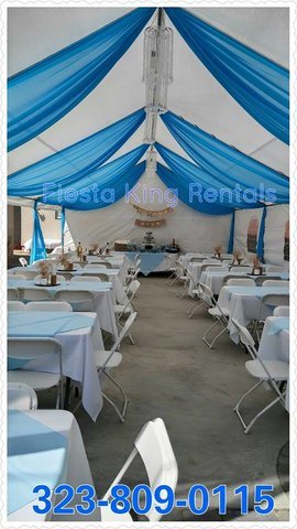 20'x20' Canopy W/ Side by Side Draping