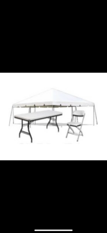 20x20 TENT BUNDLE DEAL (Rectangle table)