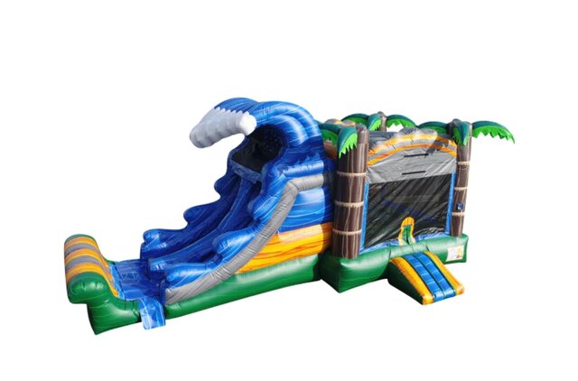Tropical Paradise Dual Slide Combo with Pool (WET)