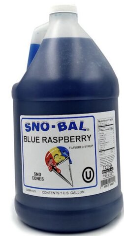 Blue Raspberry Sno-Cone Syrup (64oz)