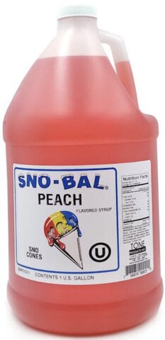 Peach Sno-Cone Syrup (64oz)