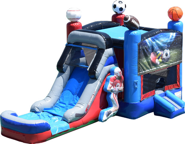 Sports Combo Bounce House and Slide (Wet or Dry)