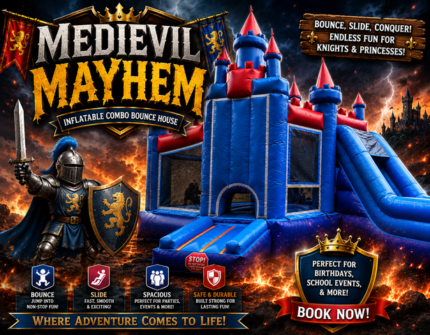 Brave Knight Castle Combo Bounce House