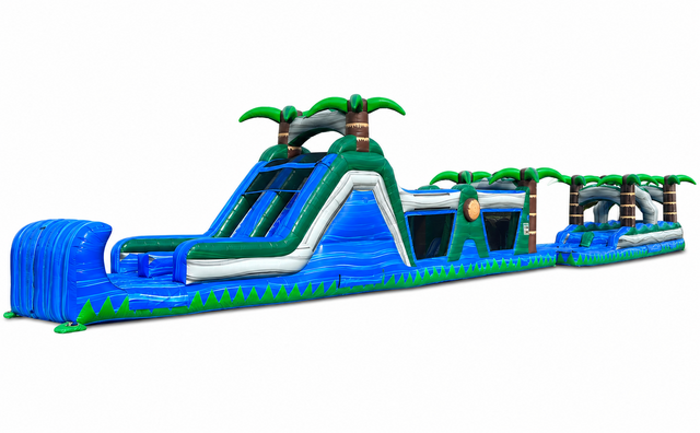 Blue Rush Obstacle Course + Slip N’ Slide 