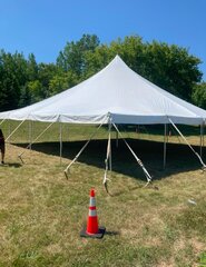 40' x 40' White Pole Tent (includes set up)