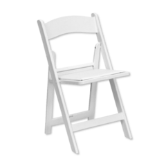 White Resin Chair