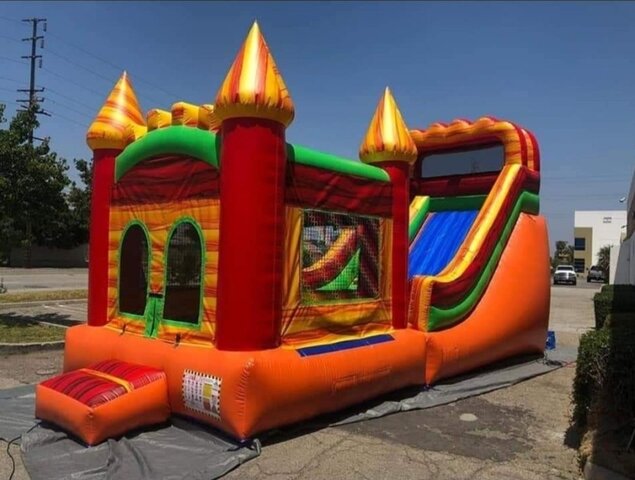 Orange Bounce House