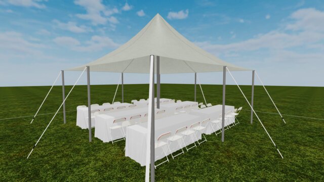 20 x 20 Pole Tent, Package 2