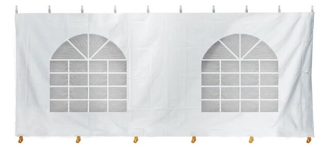 20 foot Side Wall with Windows, White 